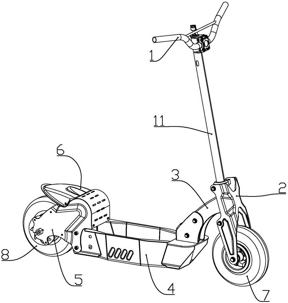 An electric scooter