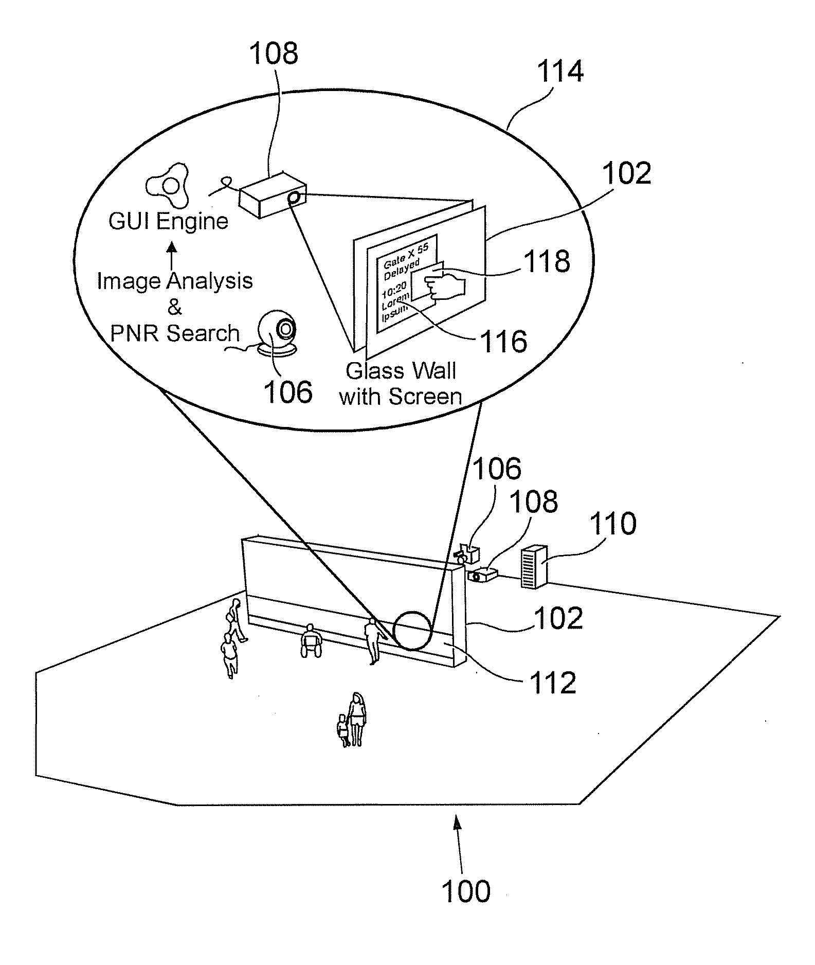 Personal information display system and associated method