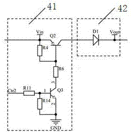 Power control system for wireless communication device of measuring instrument