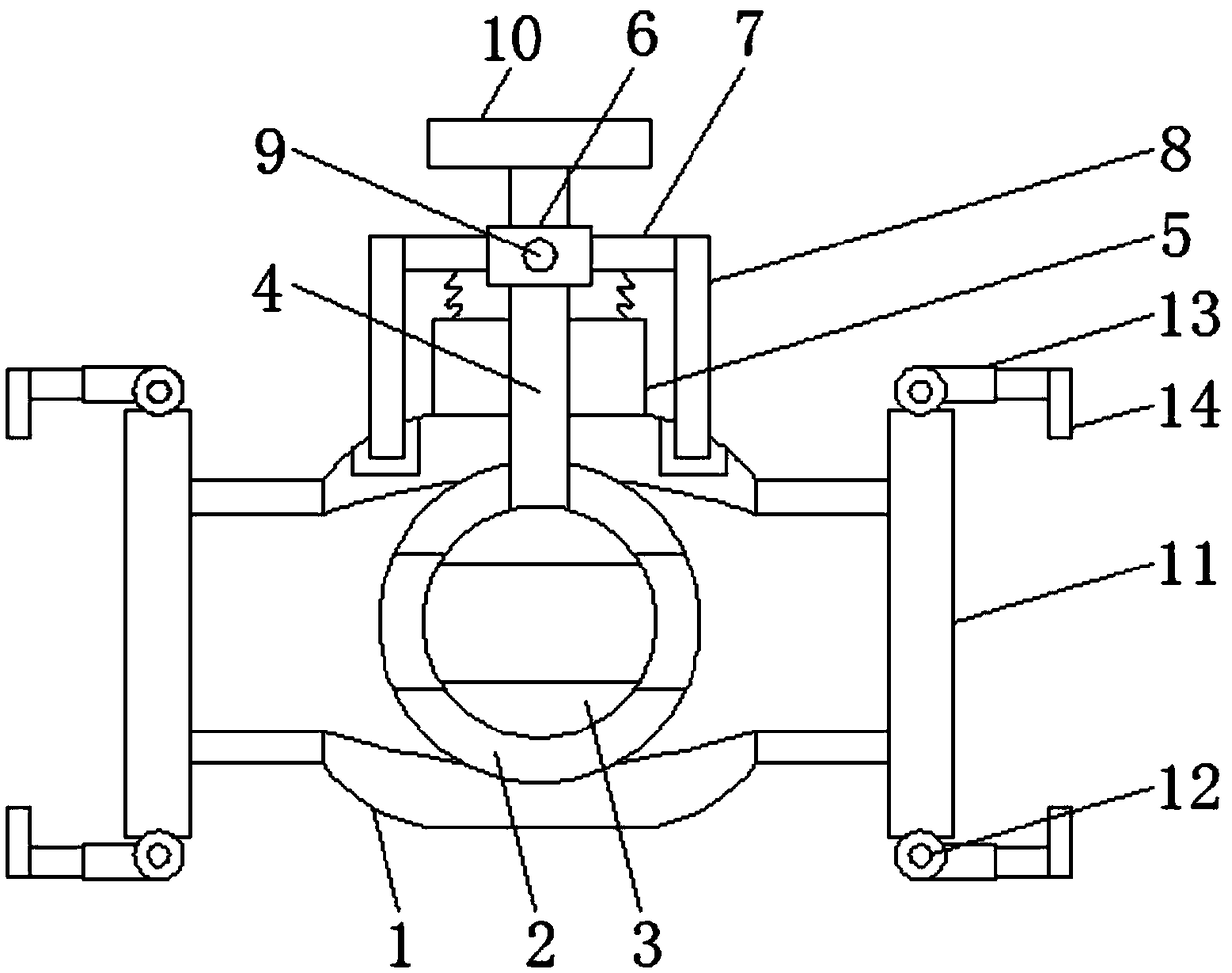 Valve stem of flow regulating shut-off valve