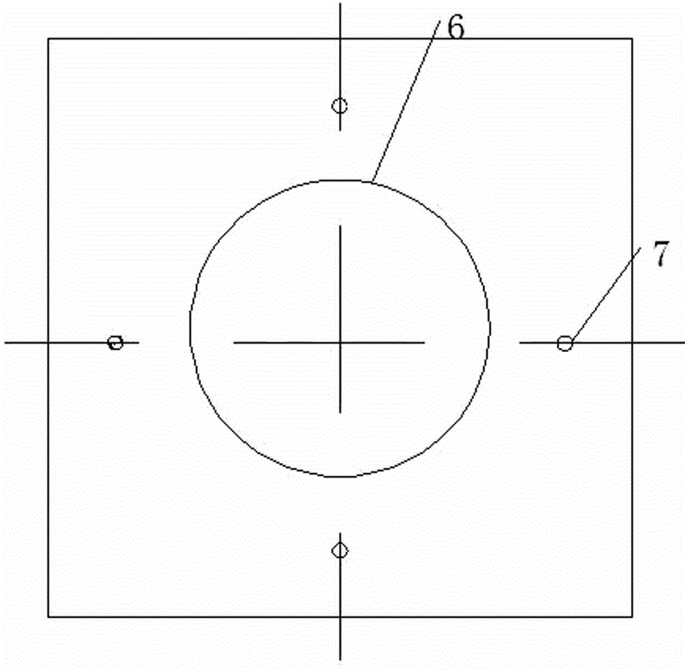 Reinforced concrete structure hollow thin wall pier type steel frame column and construction method thereof