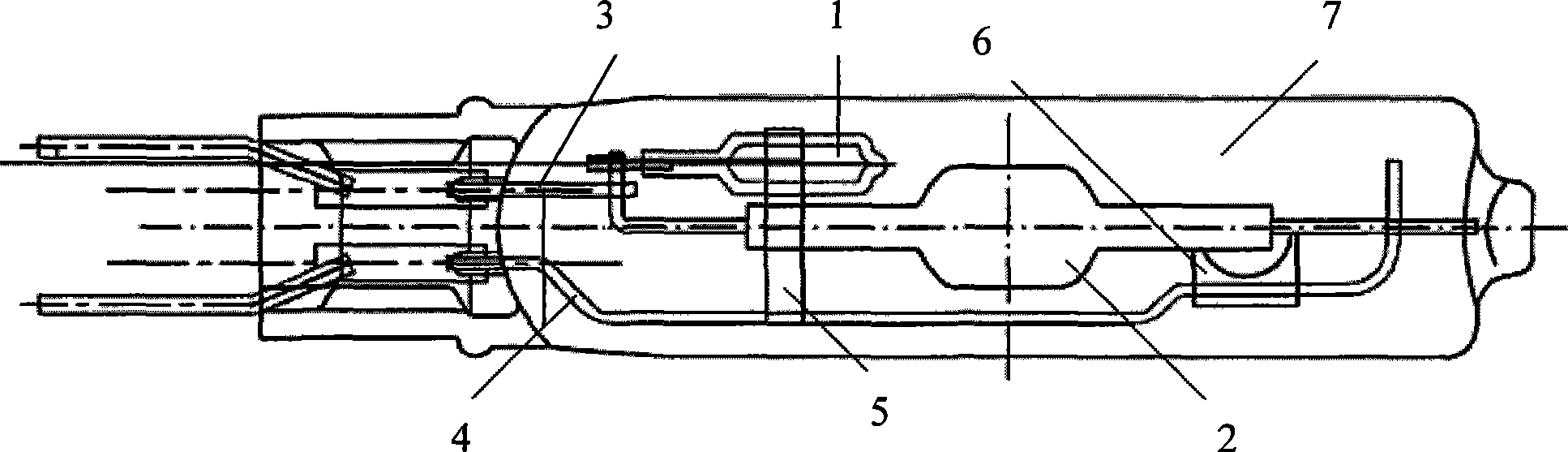 Metal halide lamp and UV bubble structure thereof