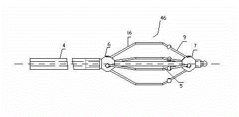 Multipolar radiofrequency ablation catheter which is applicable to being used in renal artery vessels