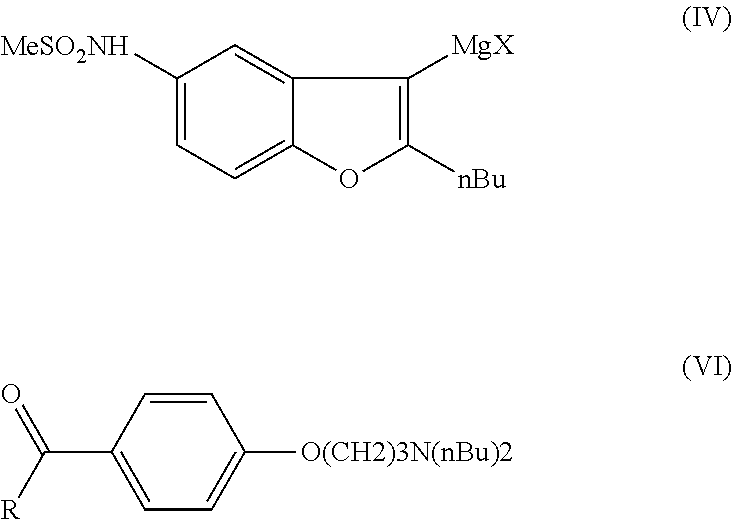 Process for preparation of dronedarone by grignard reaction