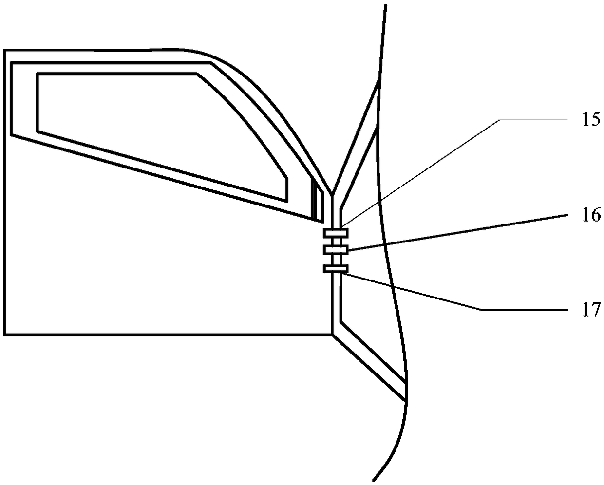 Automobile door opening collision-prevention device and method