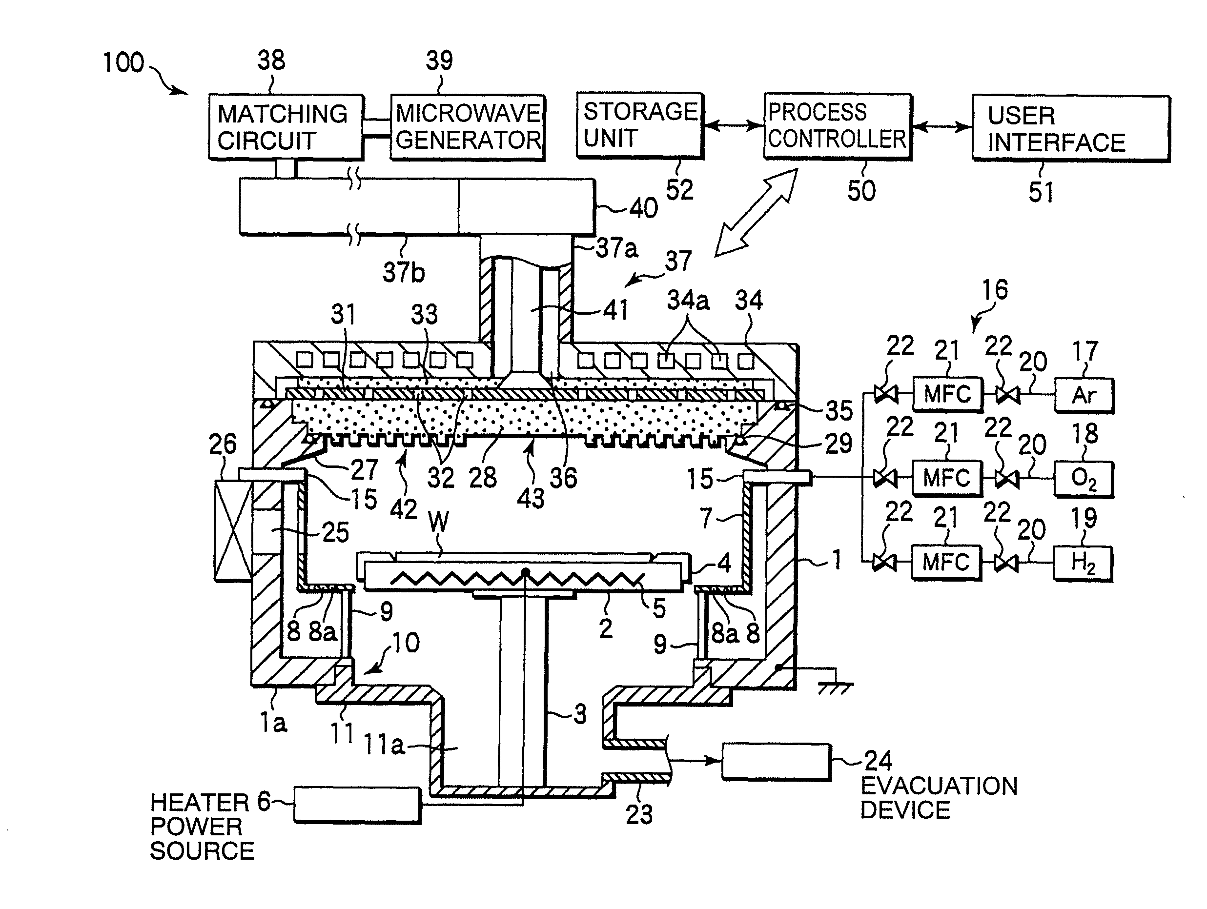 Microwave plasma processing apparatus, microwave plasma processing method, and microwave-transmissive plate