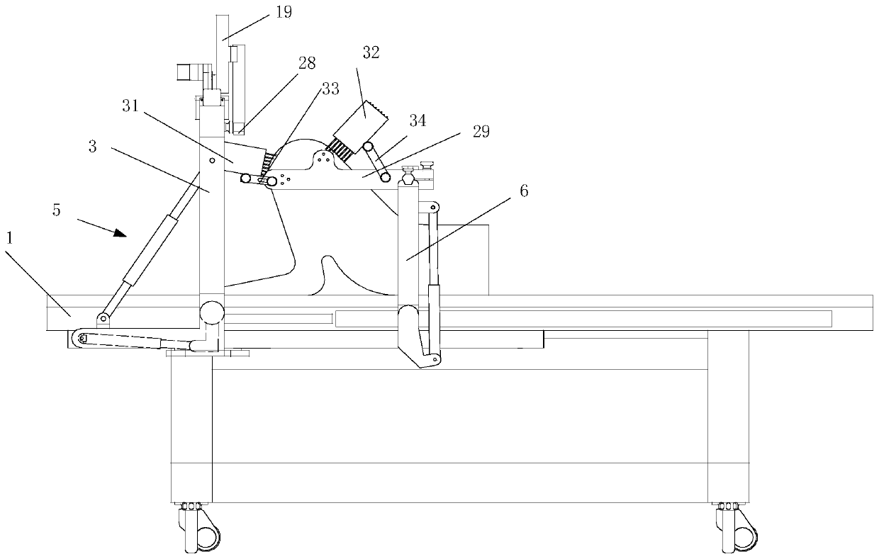 Double-gantry surgical robot used for joint replacement based on bone surface coordinate mapping