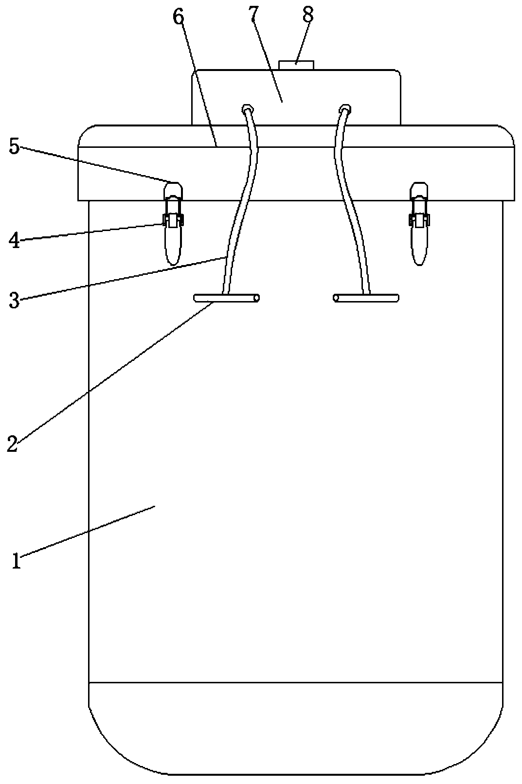 Waterproof agent storing tank with waterproof function