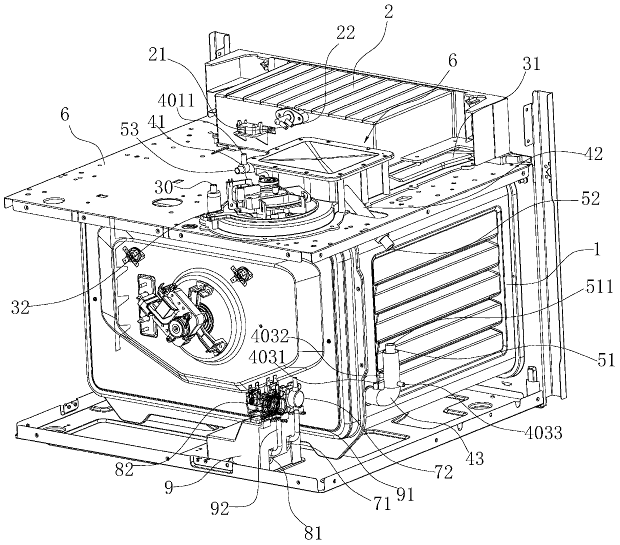 Steam low-displacement steam box