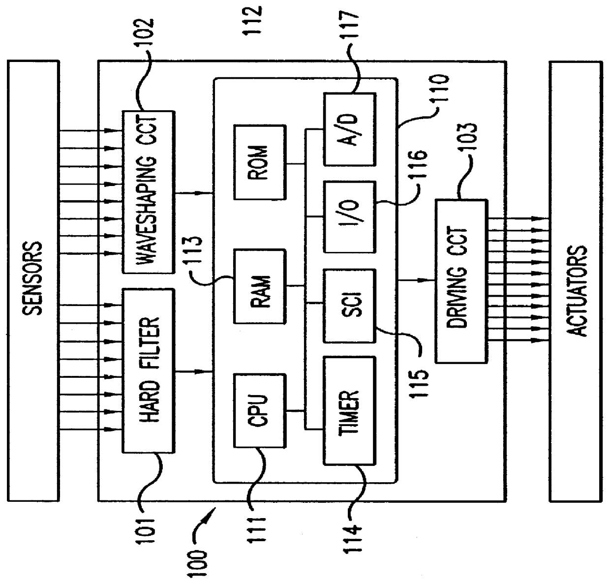 Driving force control system for a vehicle