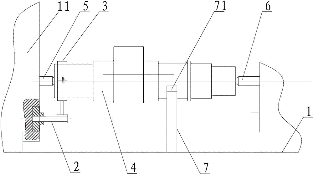 Eccentric shaft machining tool and method