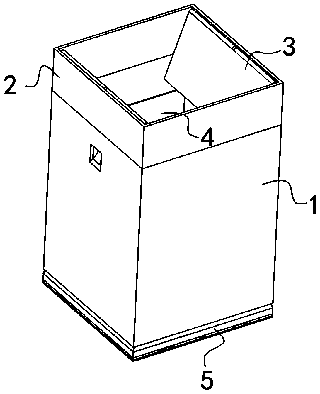 Intelligent medical waste temporary storage transfer box