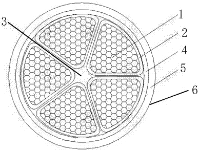 An inorganic mineral insulation metal sheath fireproof and waterproof cable