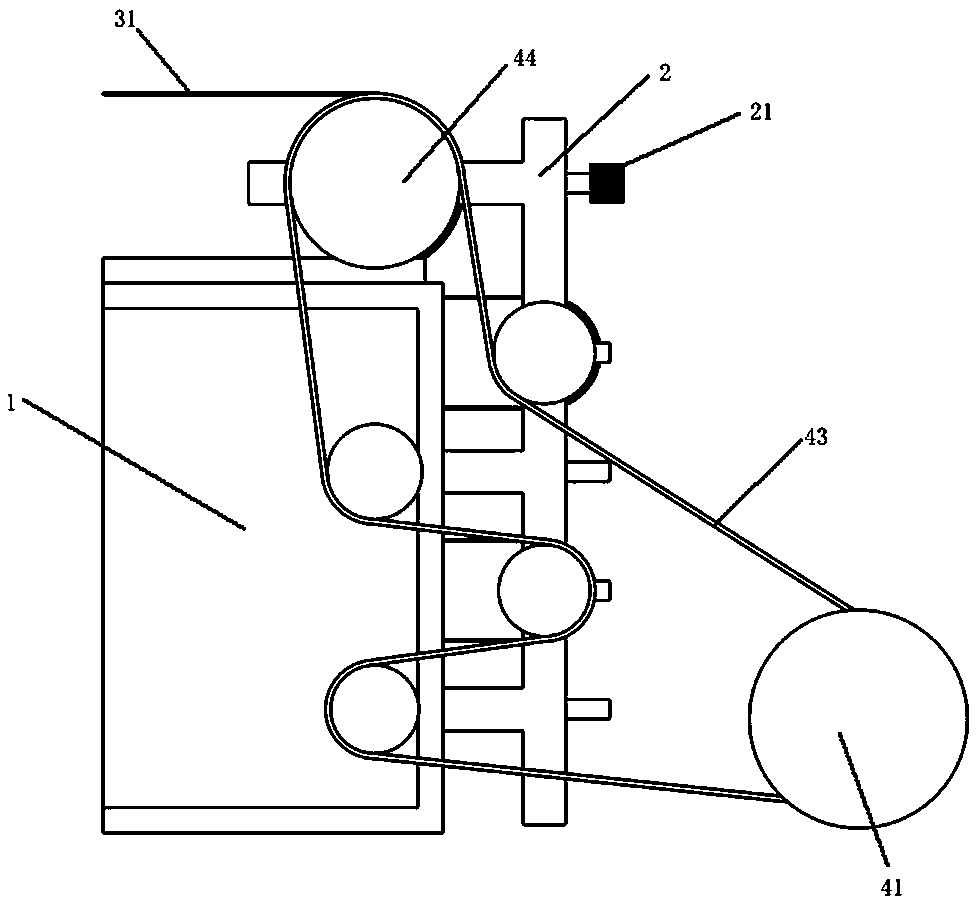 Bean sheet jelly primary pulp transporting and cooling system