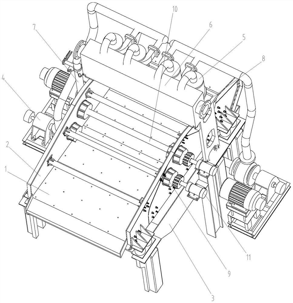 Efficient low-amplitude energy-saving dewatering screen