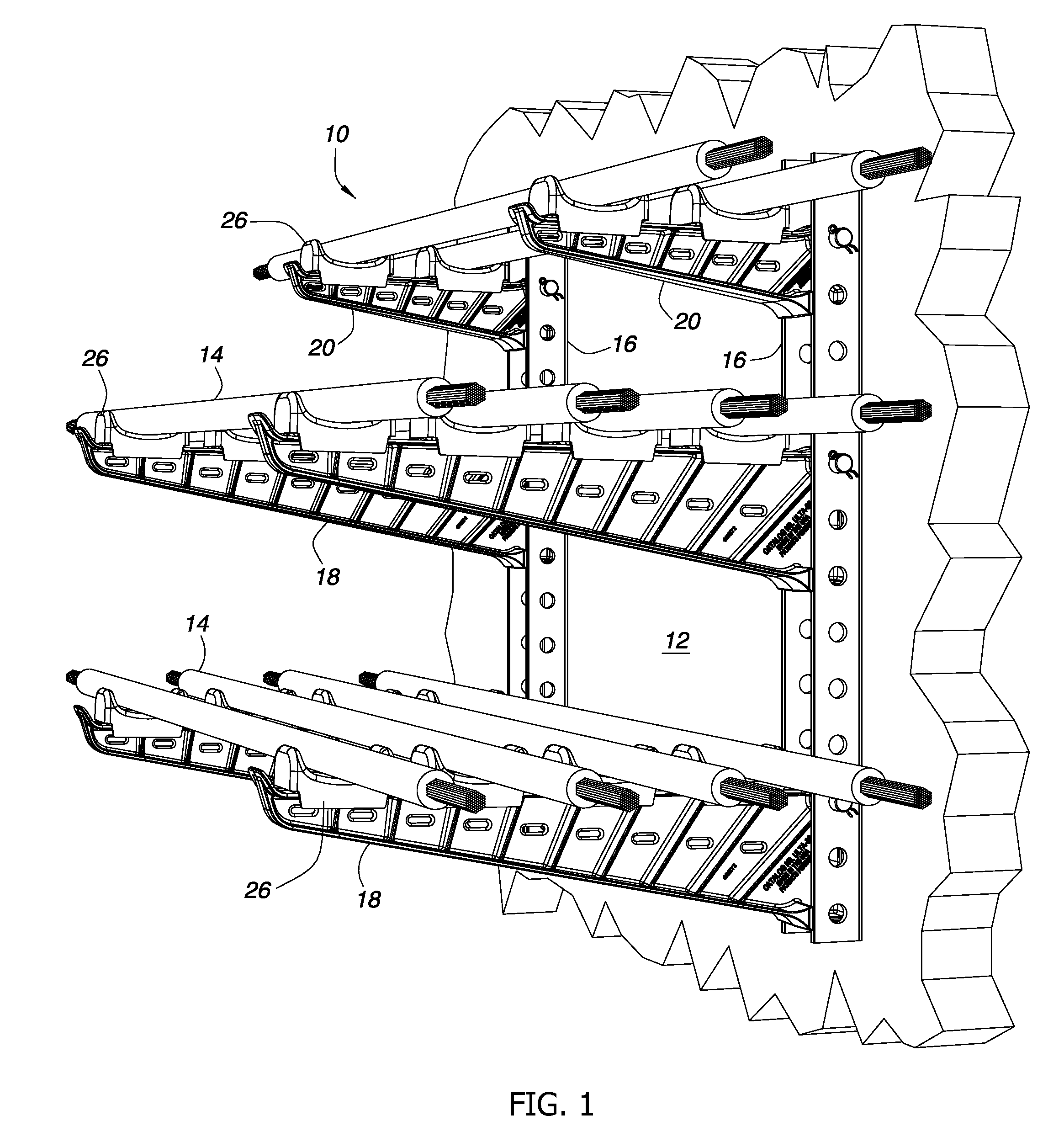 ULT cable support system with saddles