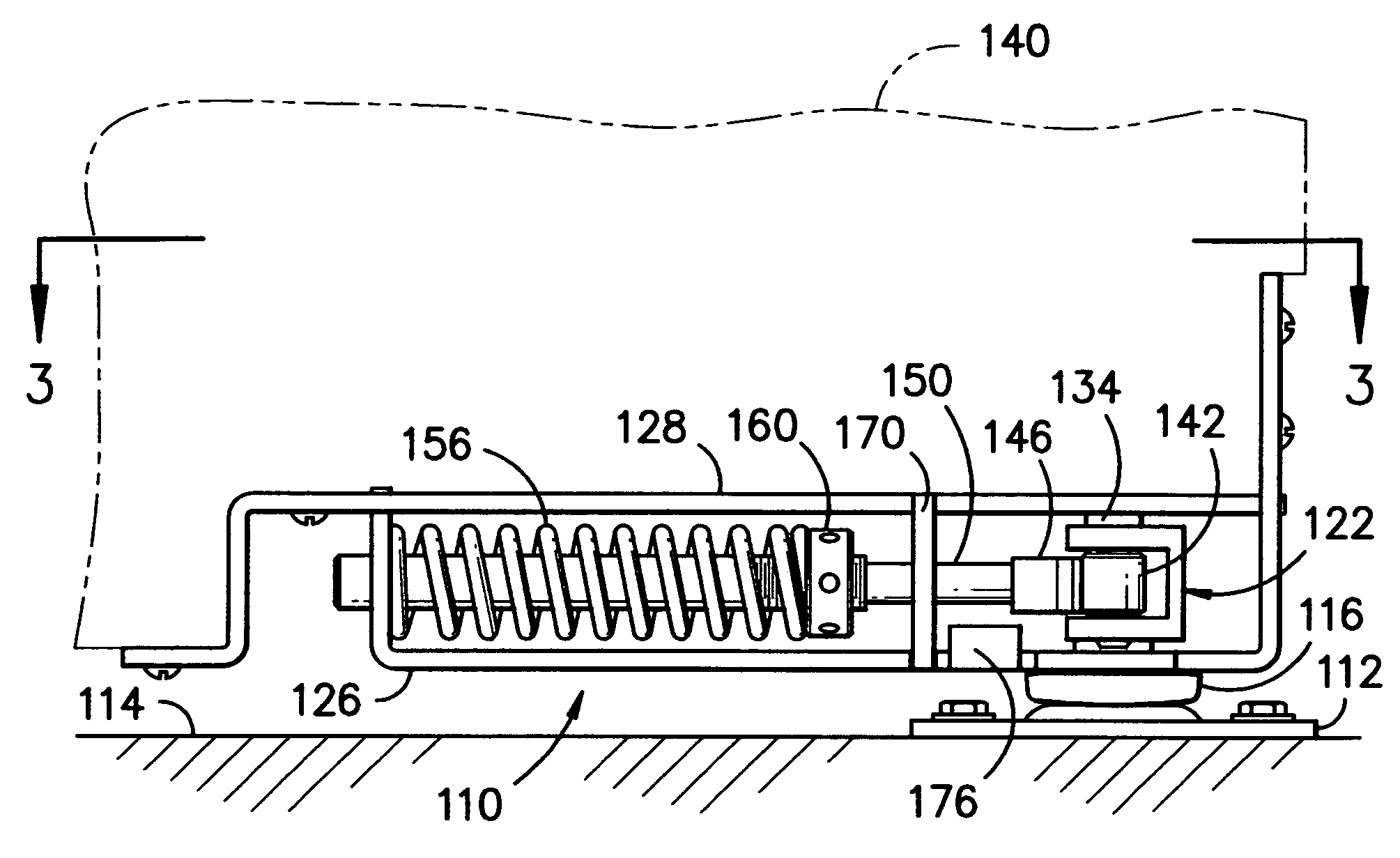 Floor hinge assembly