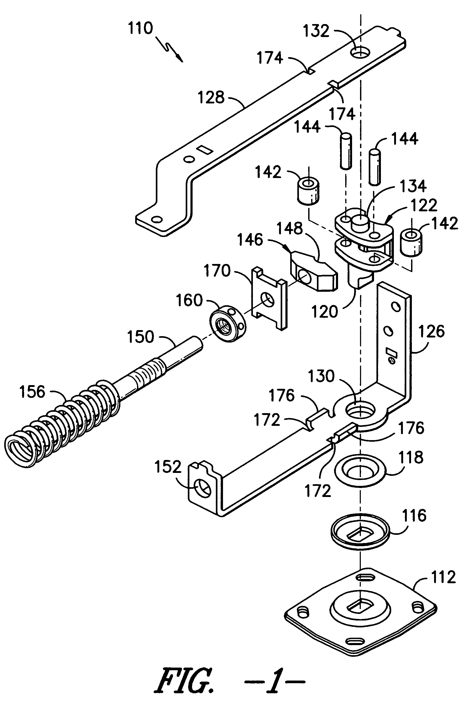 Floor hinge assembly