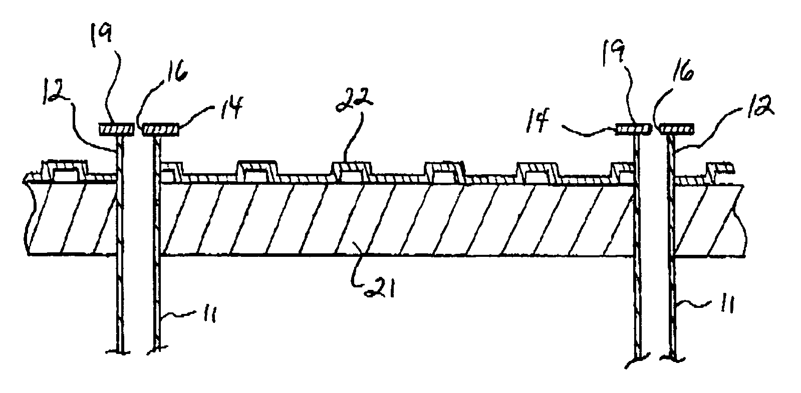 Multi-story concrete slab construction