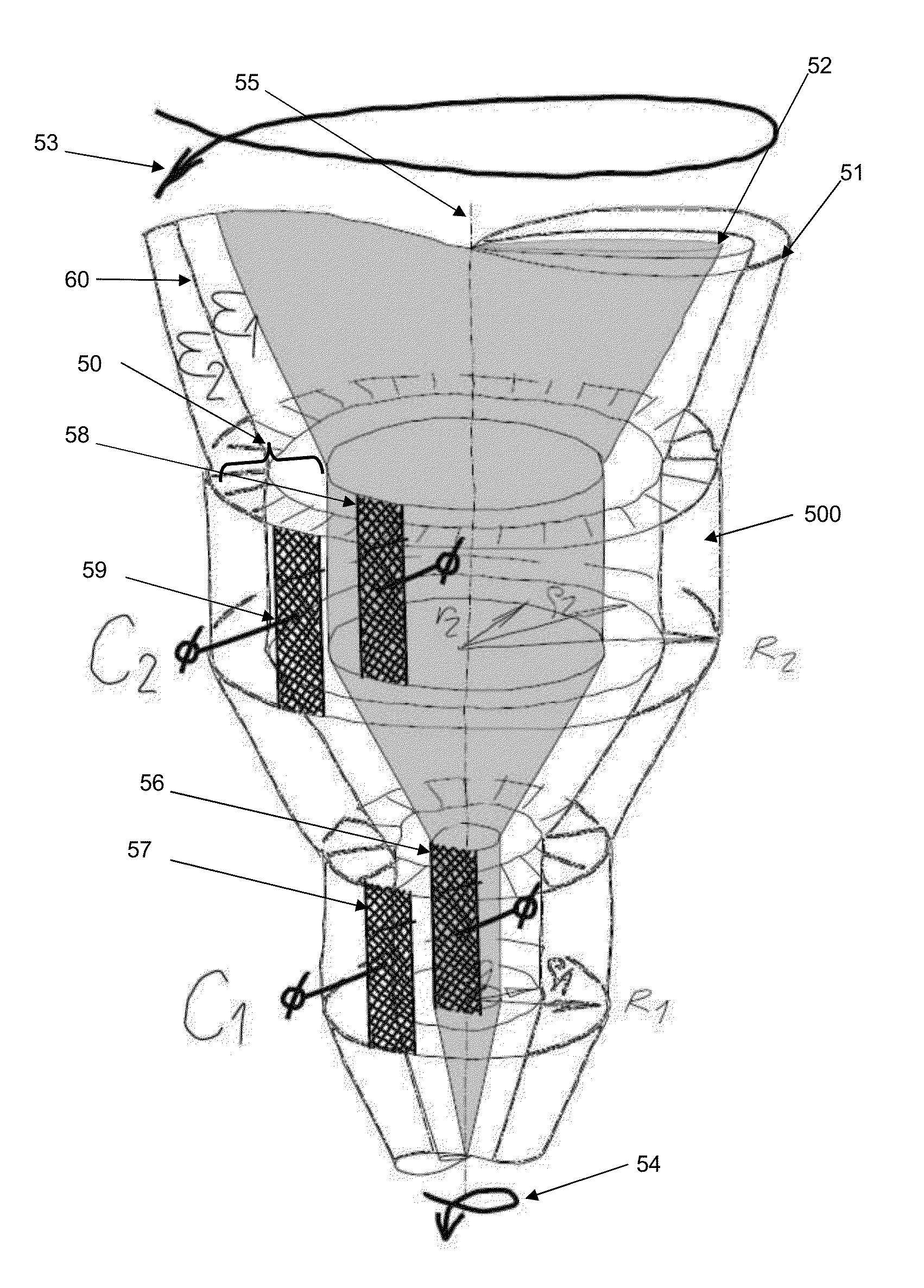 Cyclonic sensor for multiphase composition measurement