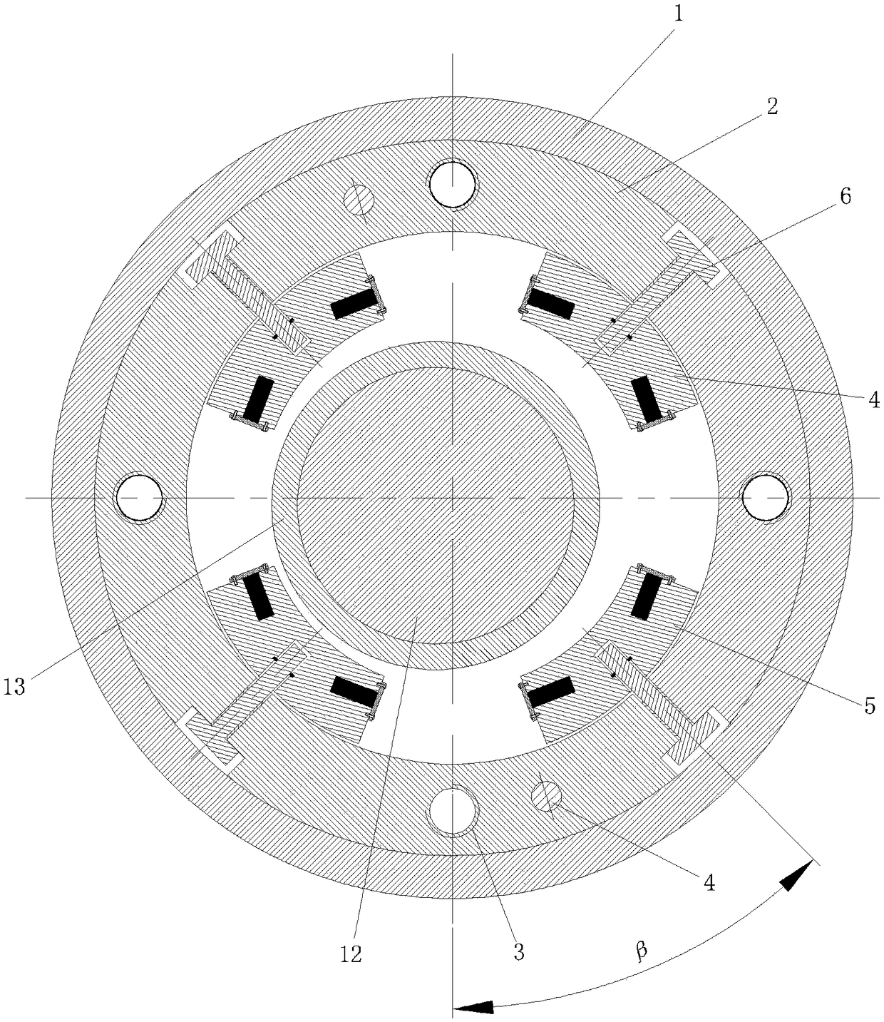 Liquid-magnetic composite bearing for reusable rocket turbine pump