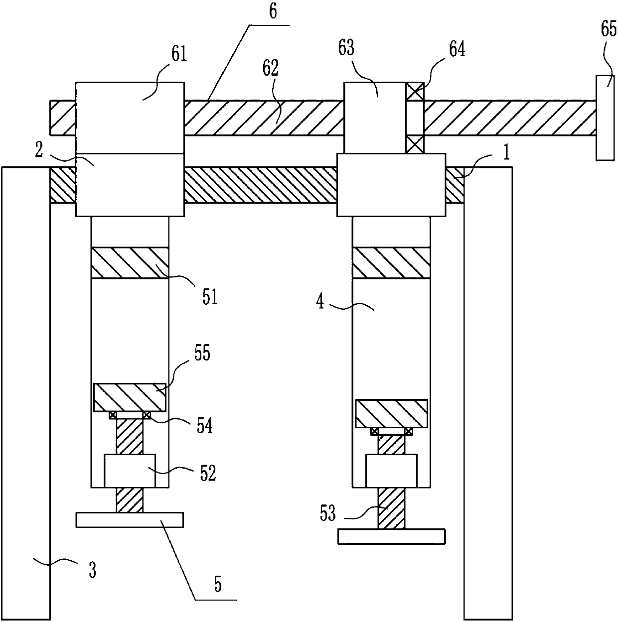 Pipeline flange plate butting device for petroleum refining