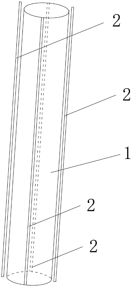 Hollowed-out fishing pole and manufacturing method thereof