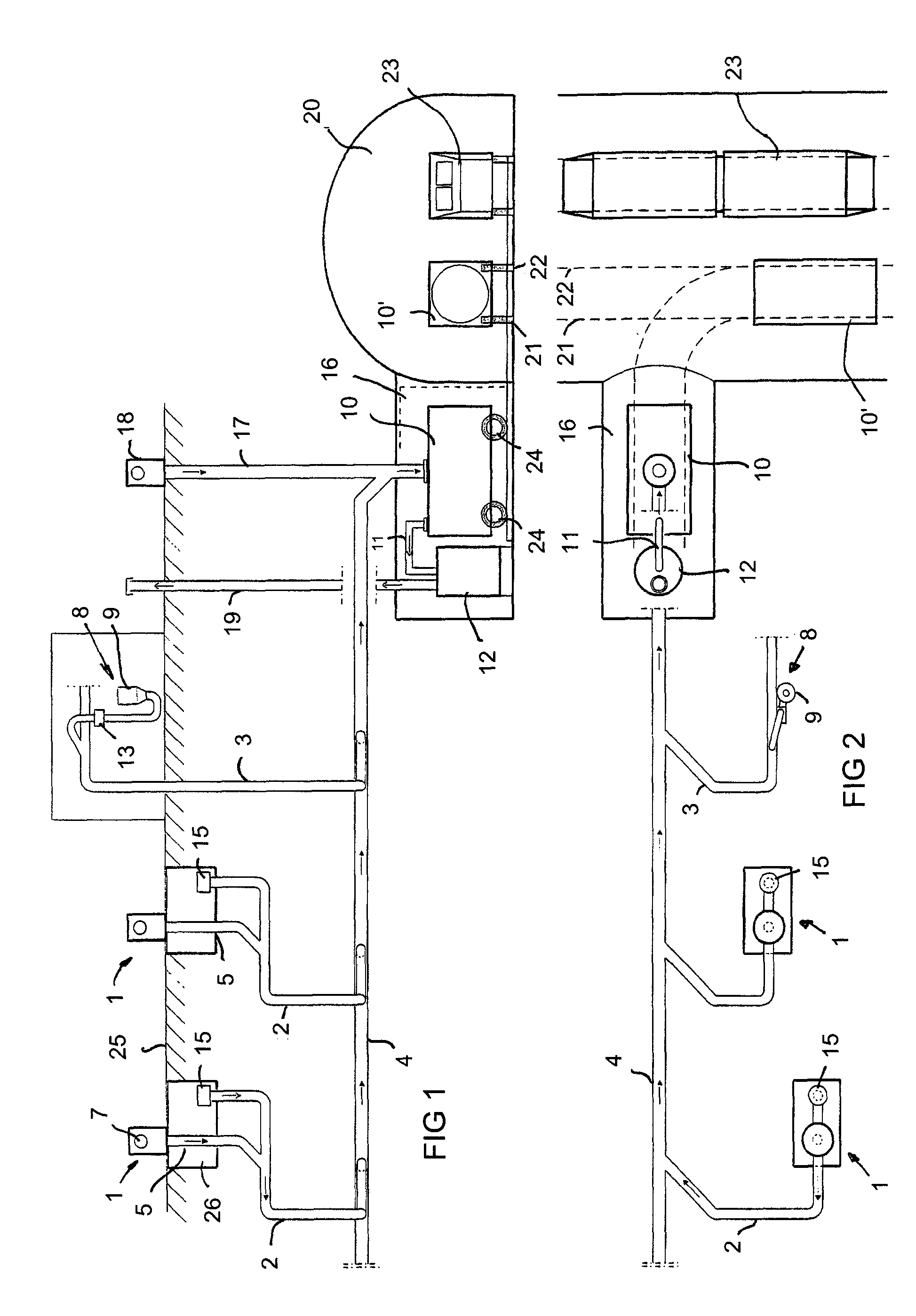 Waste conveying system