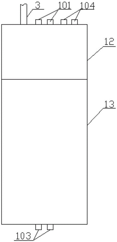 Field enrichment device for volatile organic compounds in underground water