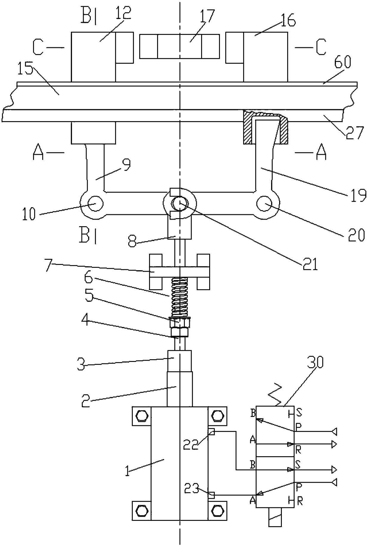 Horizontal safety brake device for rack and pinion lifting equipment