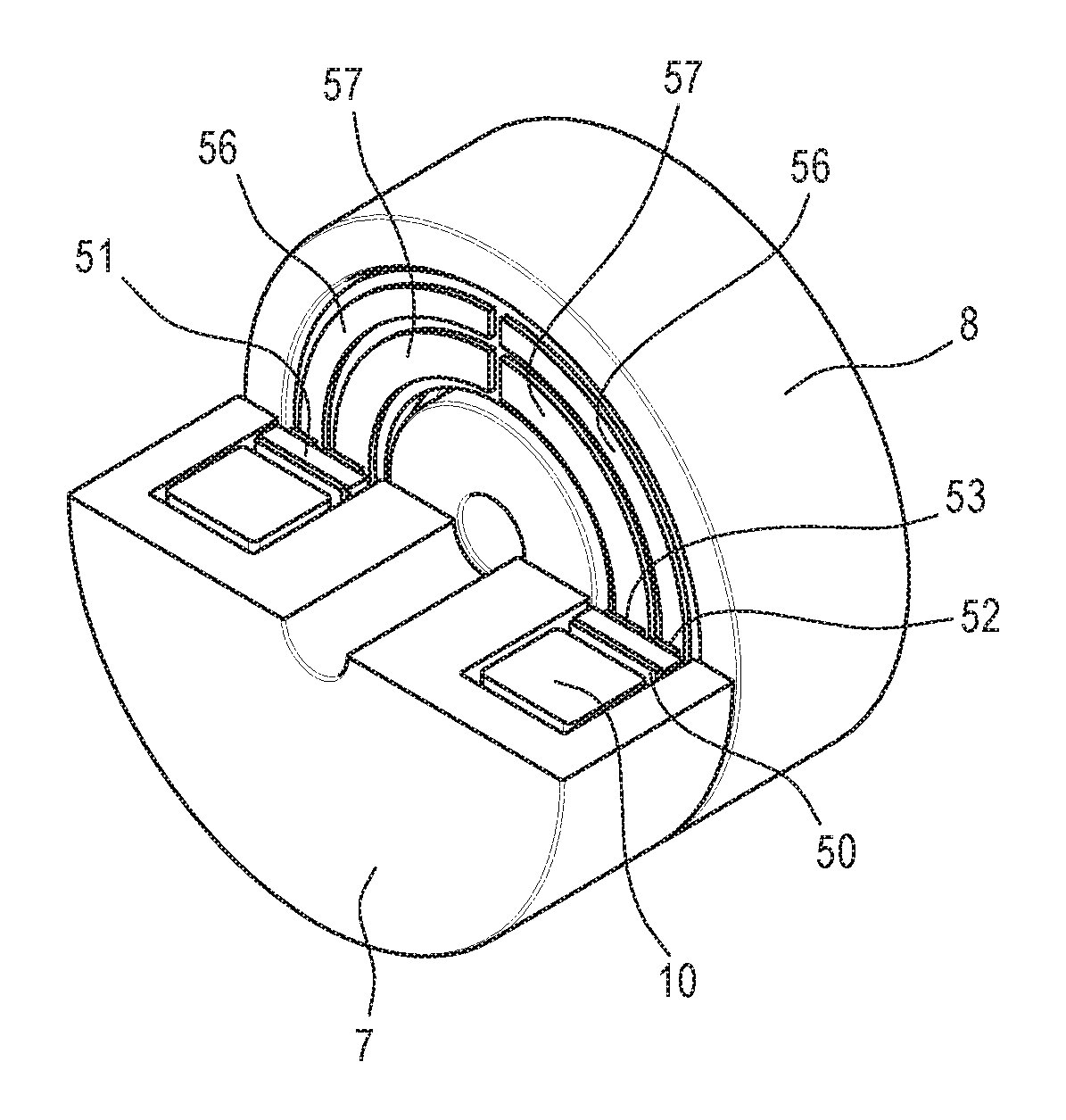 Working unit equipped with a device for contactless electricity transfer and method for contactless electricity transfer in a working unit