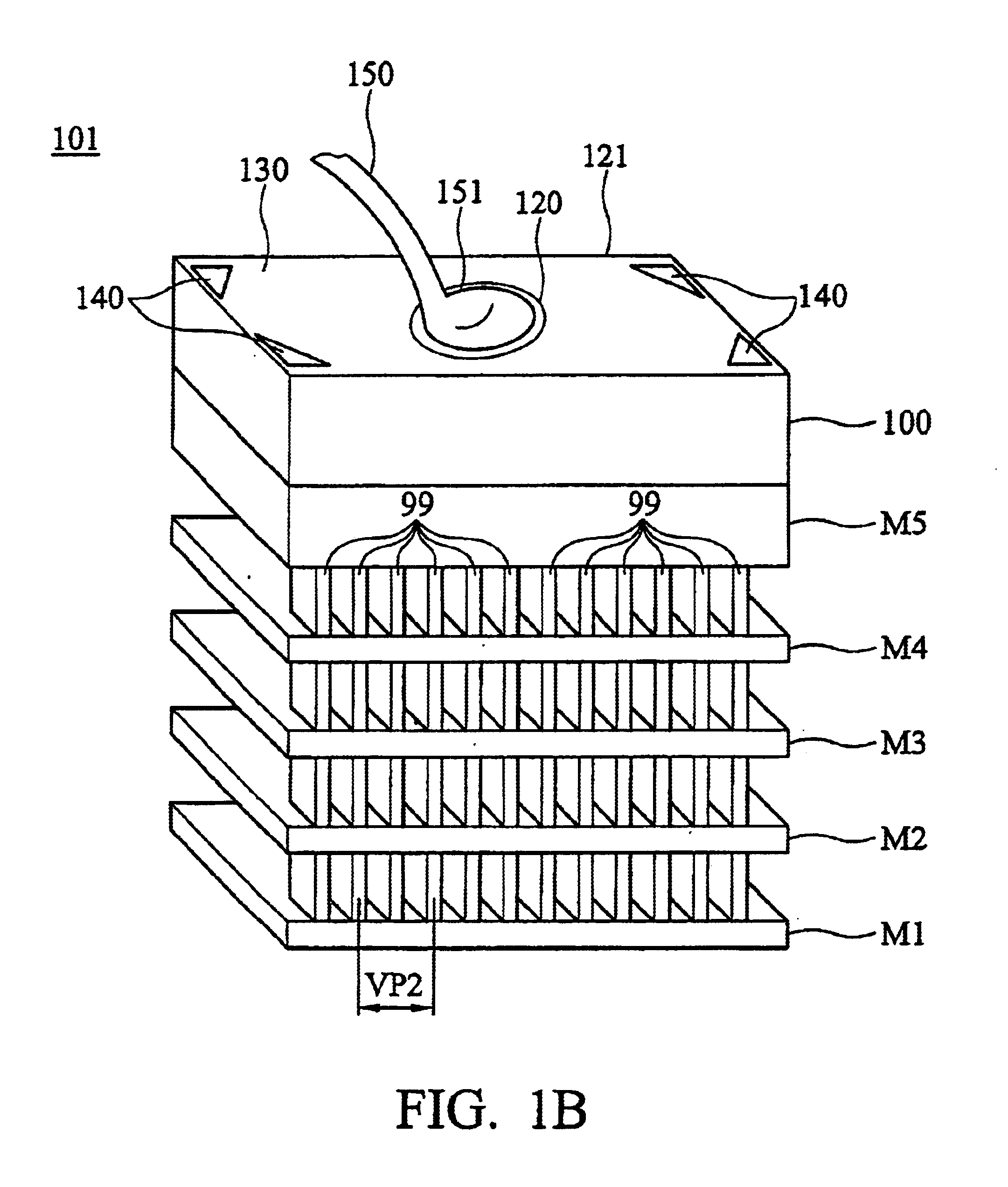 Bonding pad metal layer geometry design