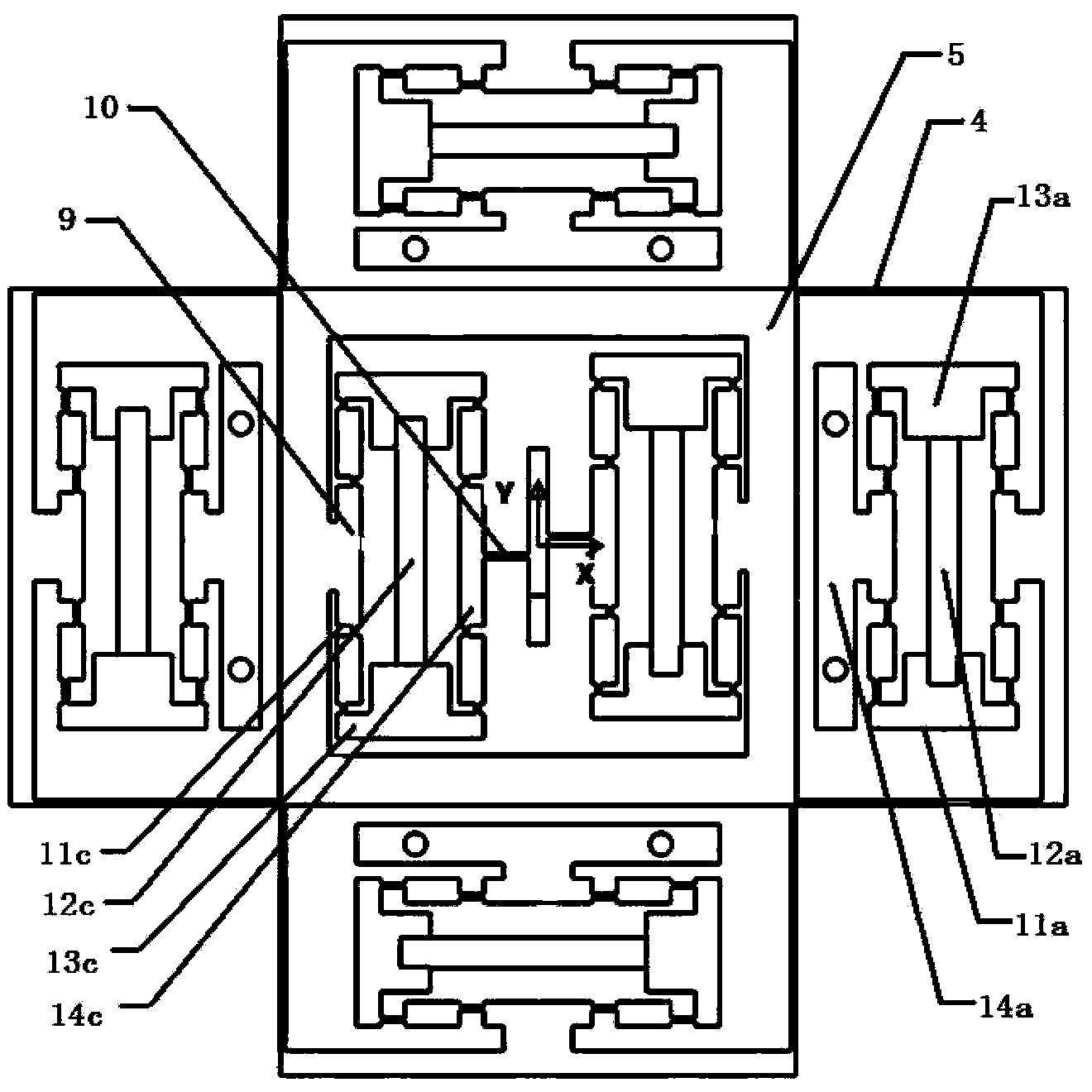 Integrated type six degrees of freedom precision positioning platform