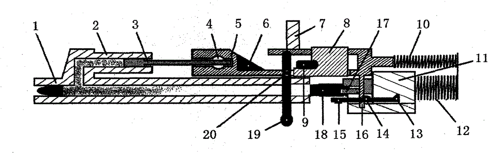 Elastic redirection shell ejection mechanism