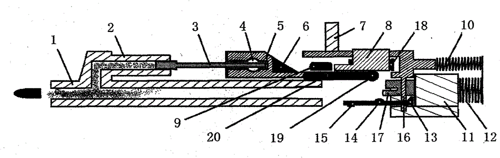 Elastic redirection shell ejection mechanism