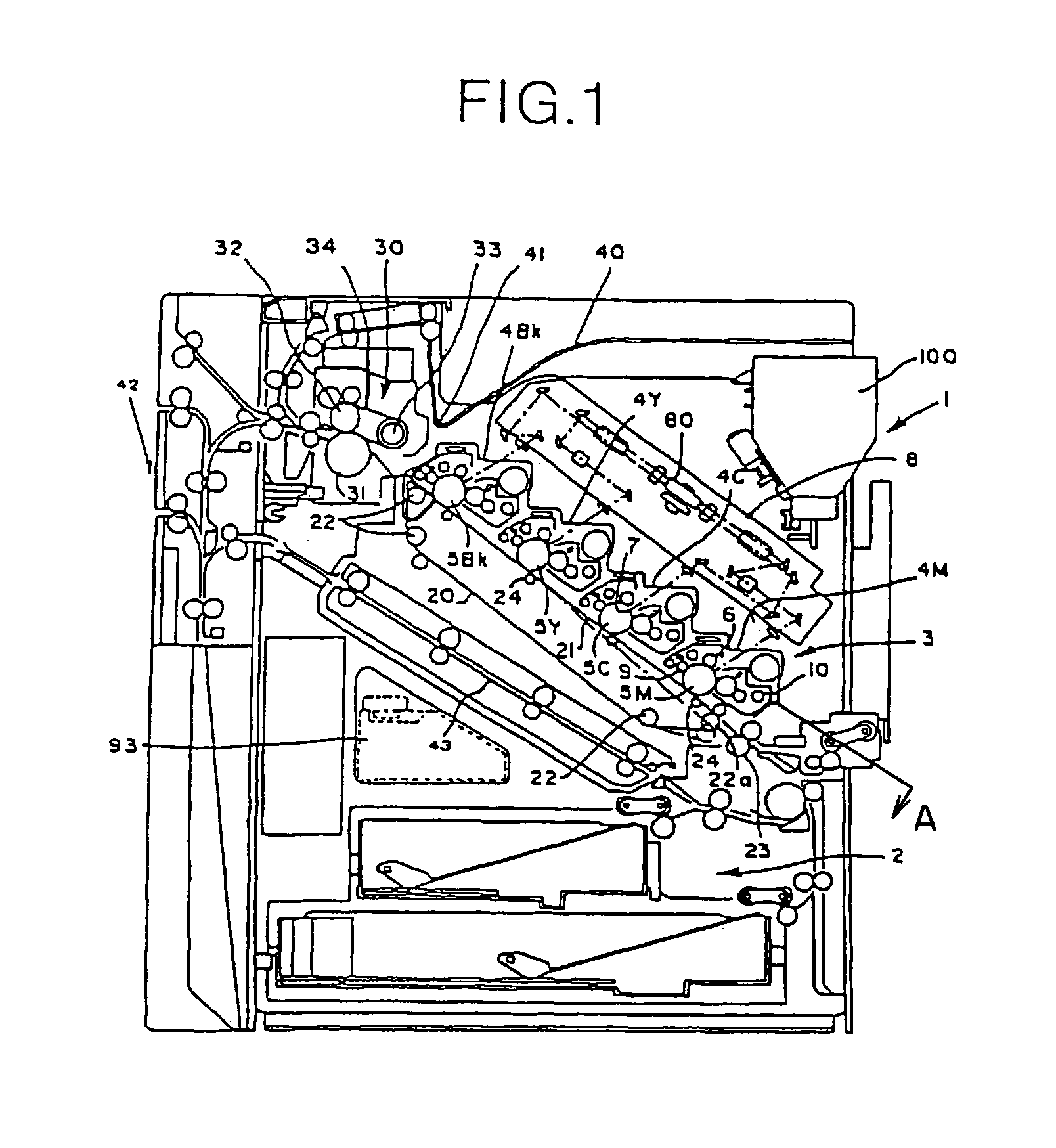 Color image forming apparatus, and toner replenishing apparatus