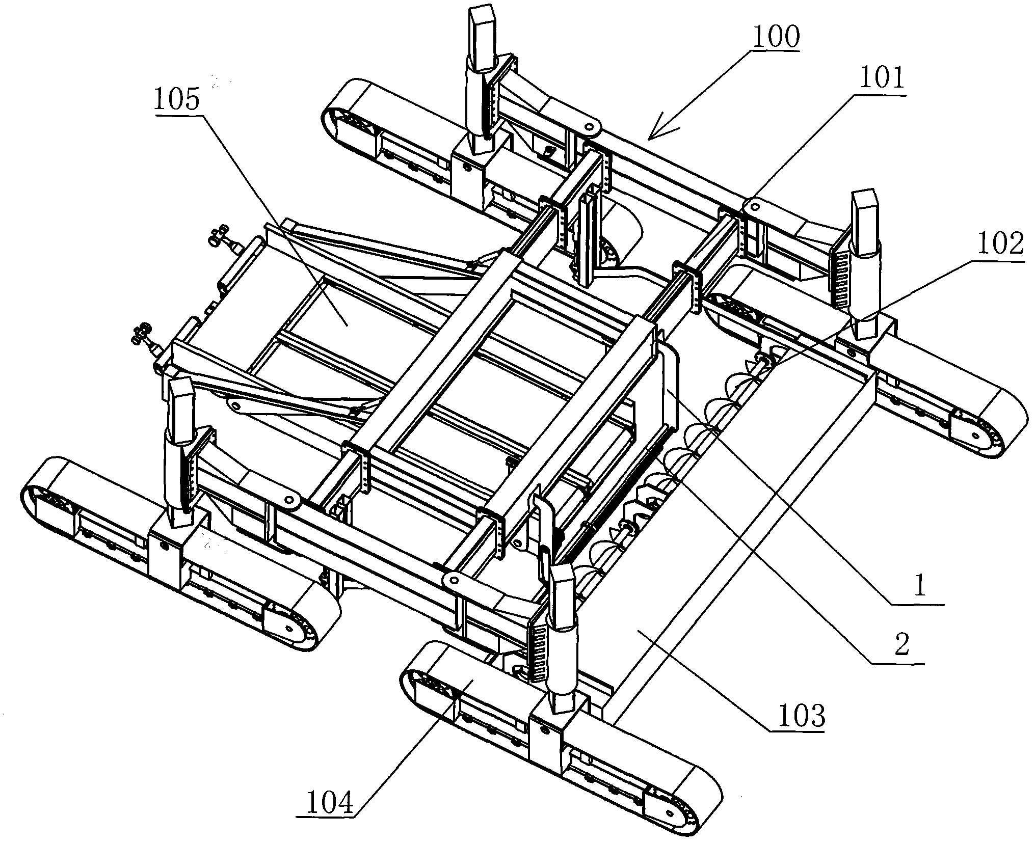 Movable asphalt spreading device and asphalt paver