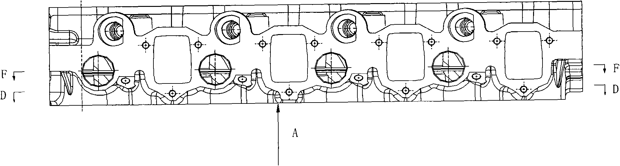 Diesel engine cylinder head