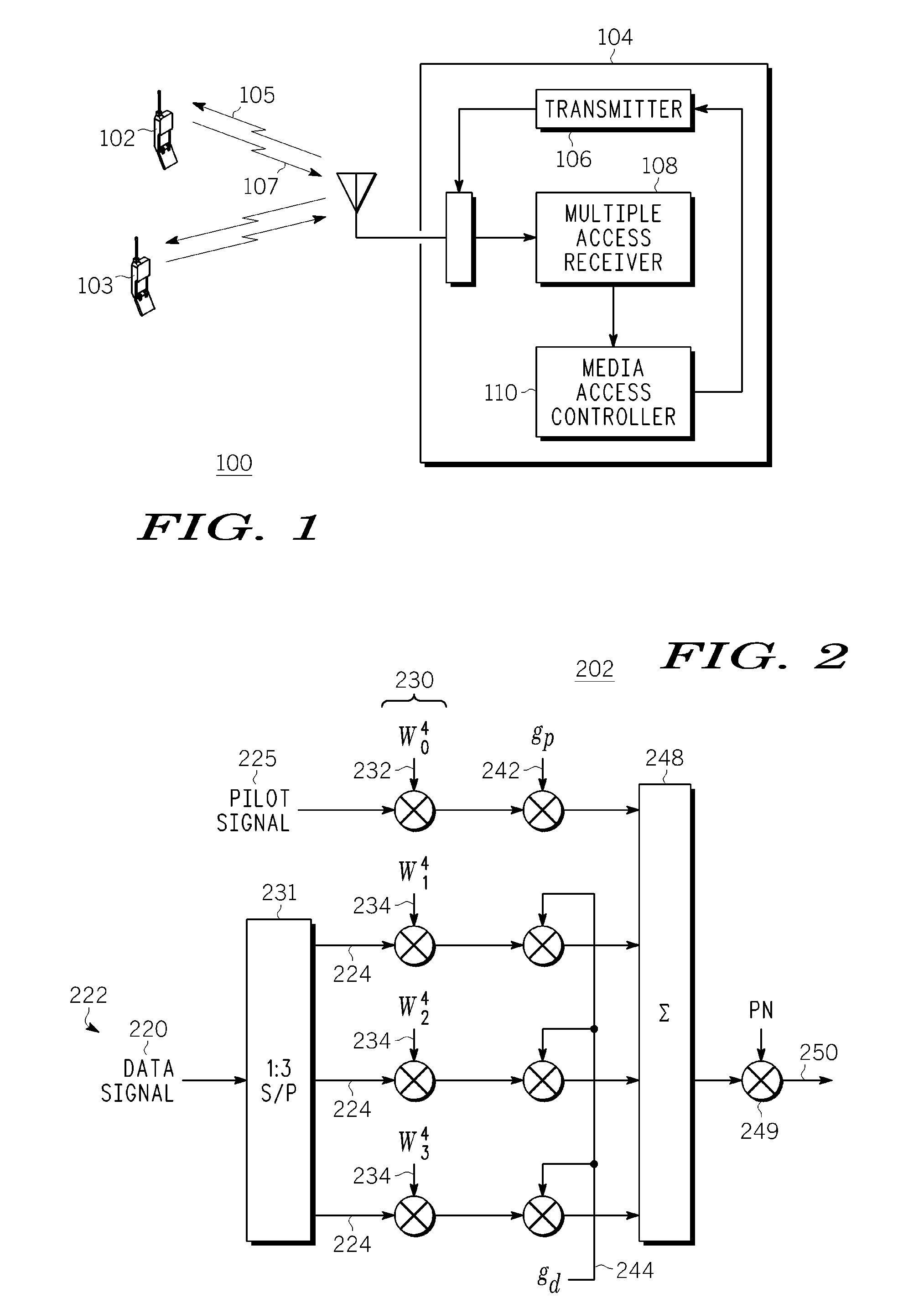 Method and apparatus for hybrid CDM OFDMA wireless transmission