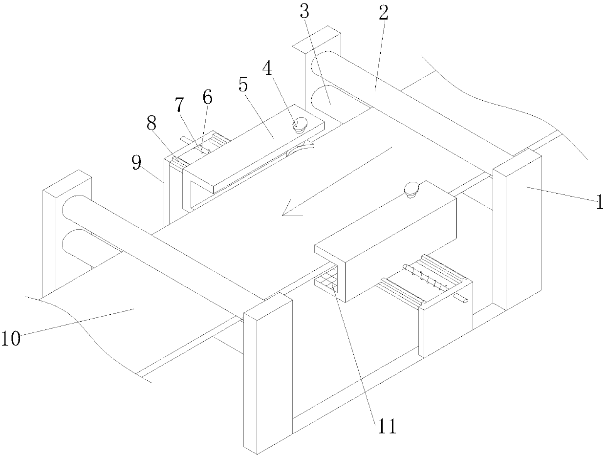 Metal plate film coating and edge sealing device