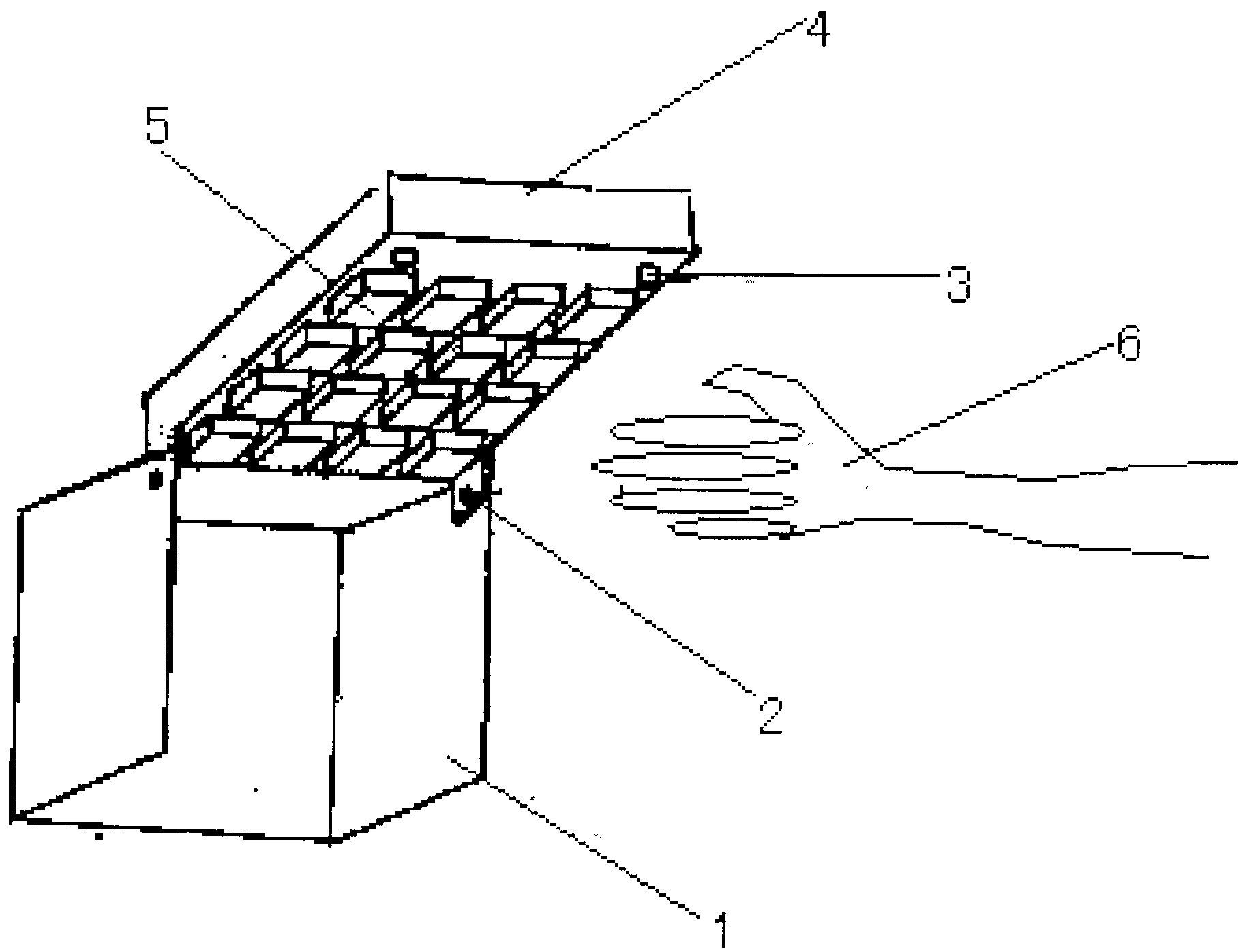 Anti-peep overturn type password input device