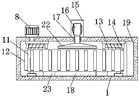 Conveying device for seed processing