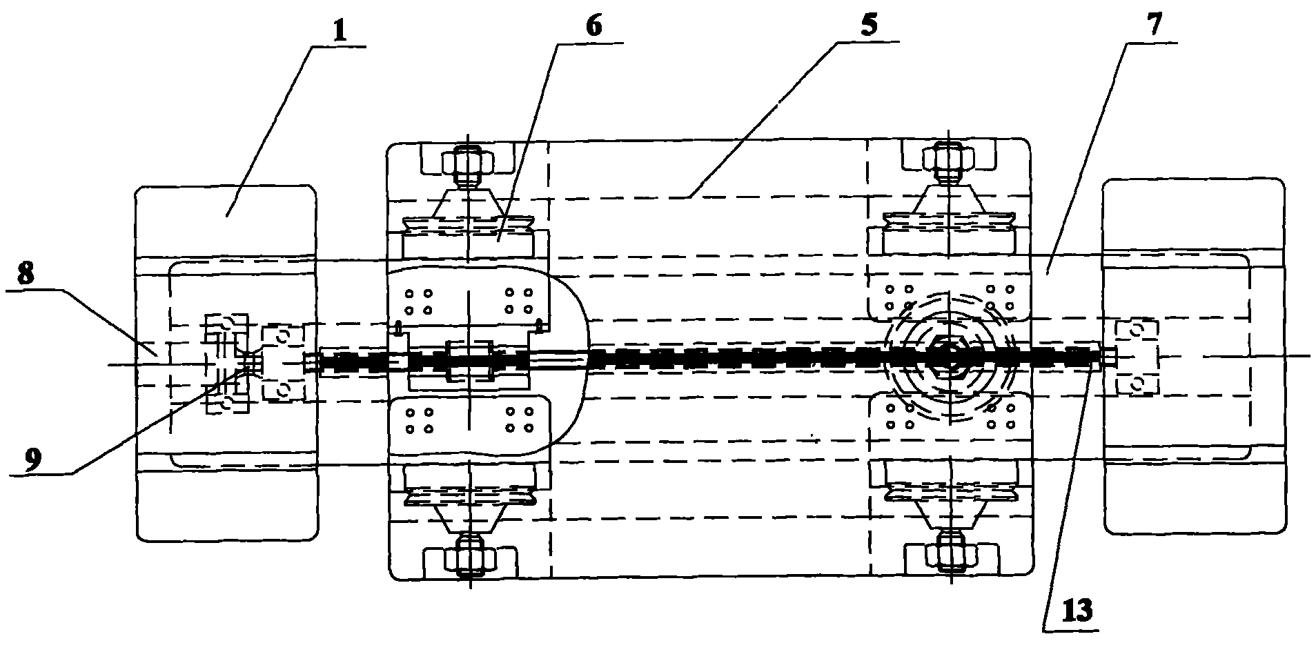 II-type gas static pressure guide rail for horizontal use