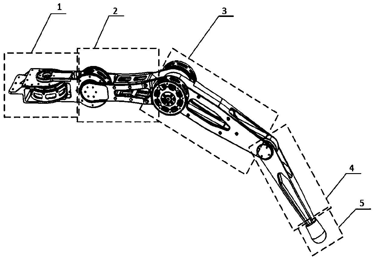 Multi-degree-of-freedom light single-leg mechanism