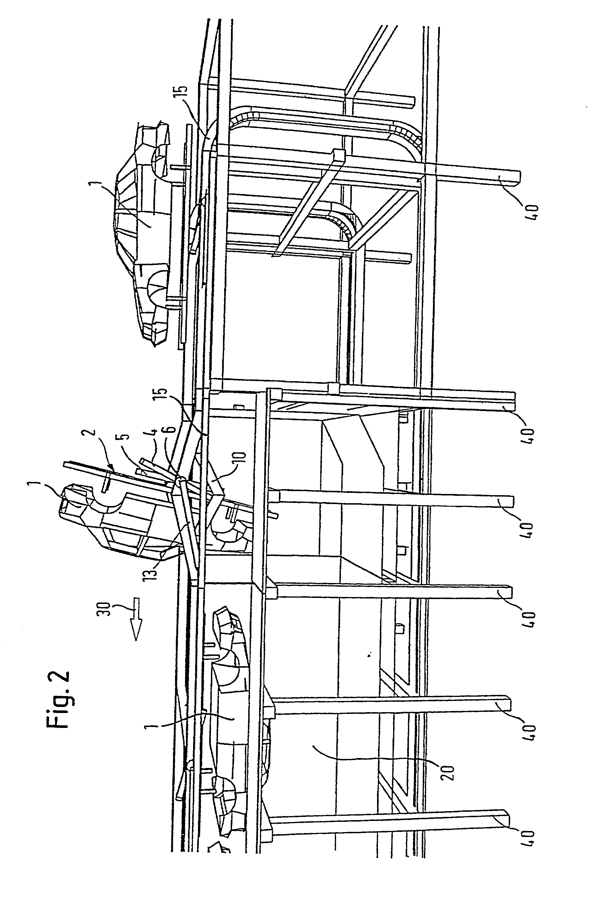 Method for introducing and removing workpieces into or from a surface treatment area, a surface treatment device and an arrangement for surface treatment