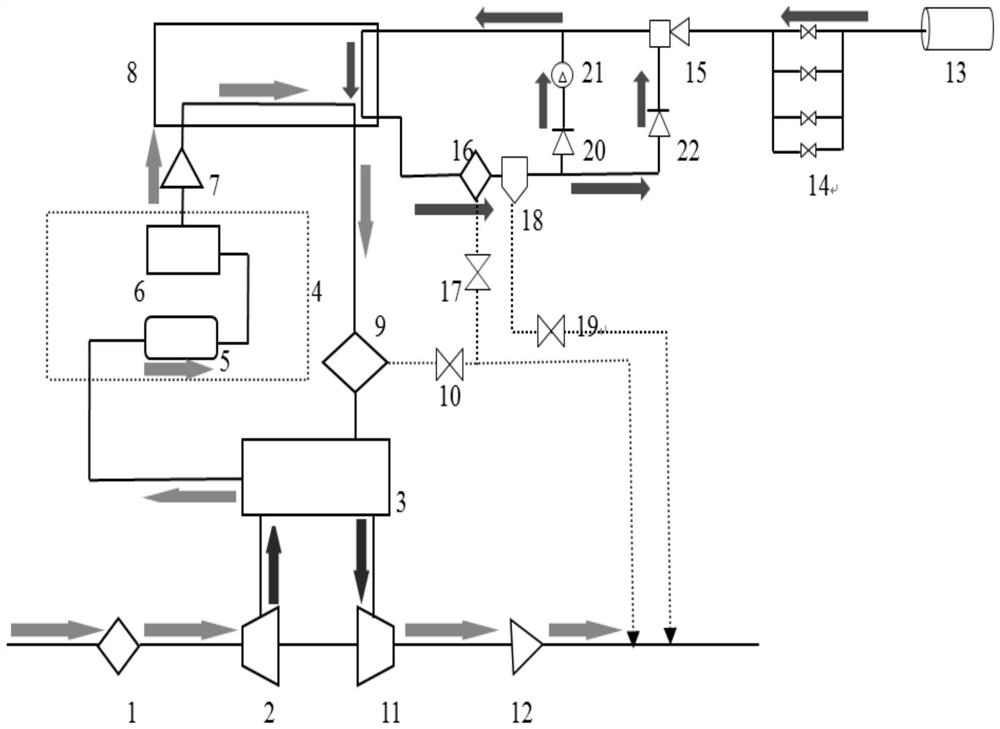 New energy vehicle fuel cell system, working method, hydrogen intake flow calculation method, efficiency evaluation method