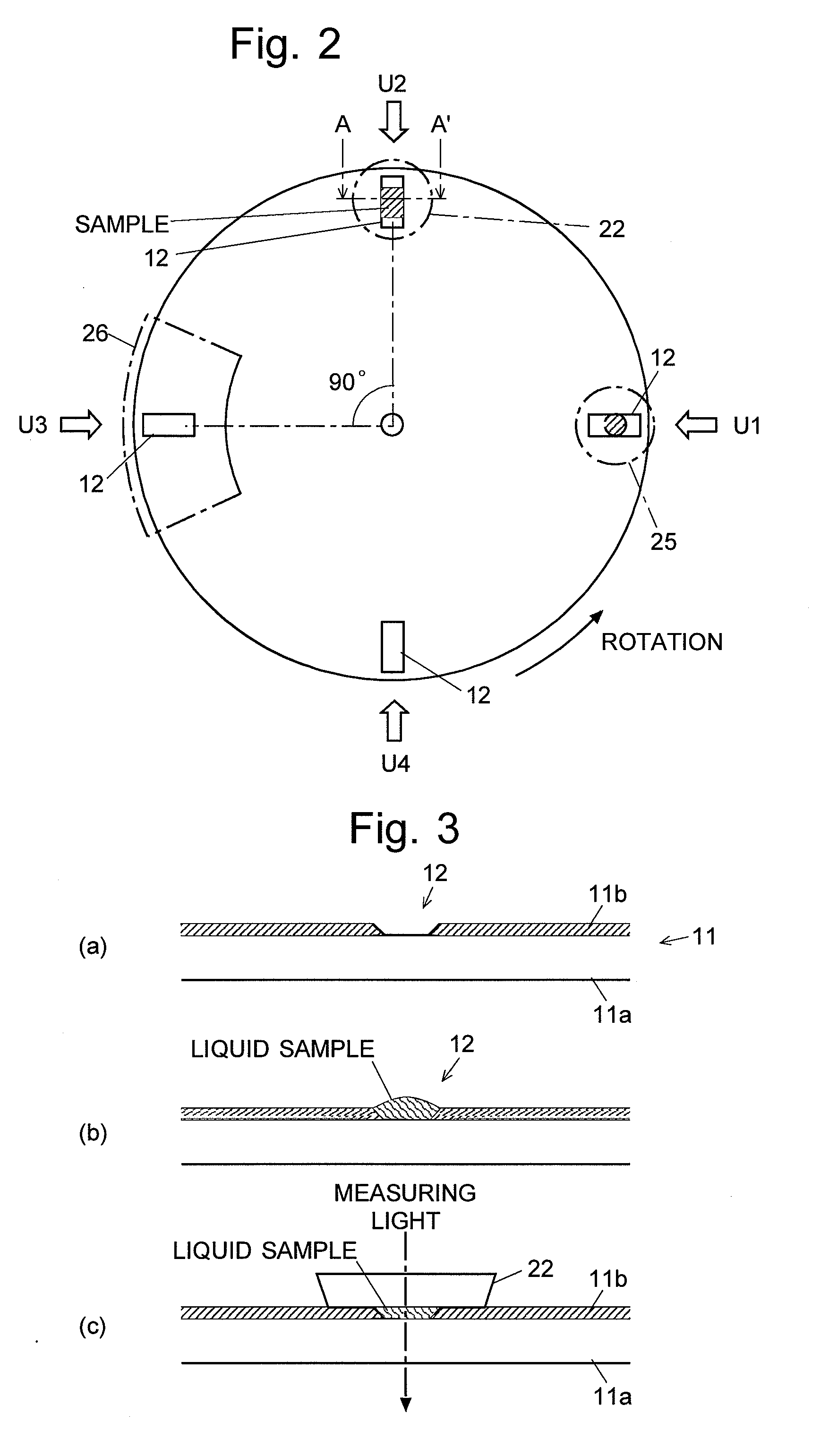 Optical measurement device for trace liquid sample