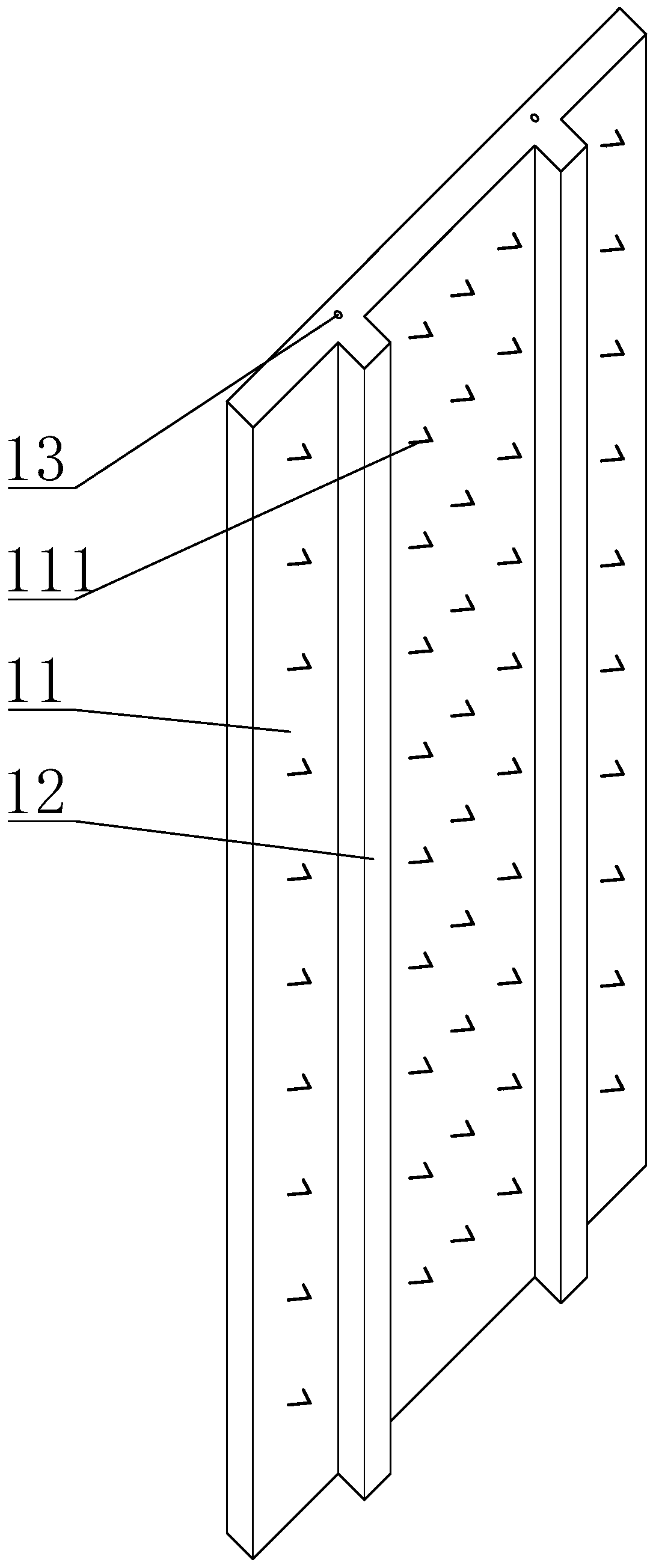 Stack pouring type underground diaphragm wall and construction method thereof