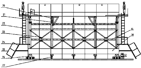 Expressway tunnel groove integral lining trolley