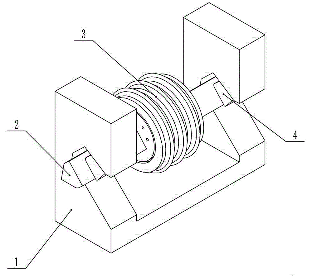 Hob mounting structure of shield tunneling machine